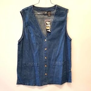Blue Denim Women's Vest